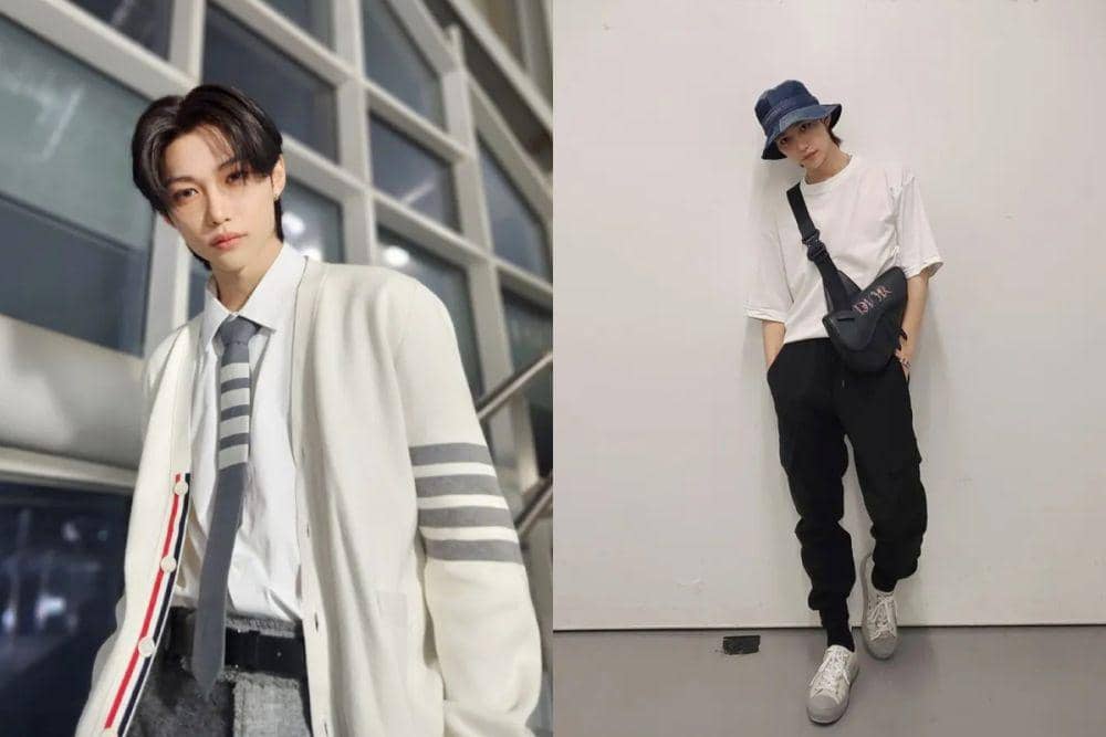 7 Ide OOTD Warna Putih ala Felix Stray Kids, Modis Minimalis!