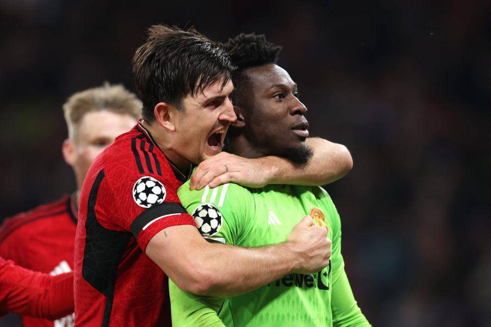 Harry Maguire dan Andre Onana (twitter.com/ManUtd)