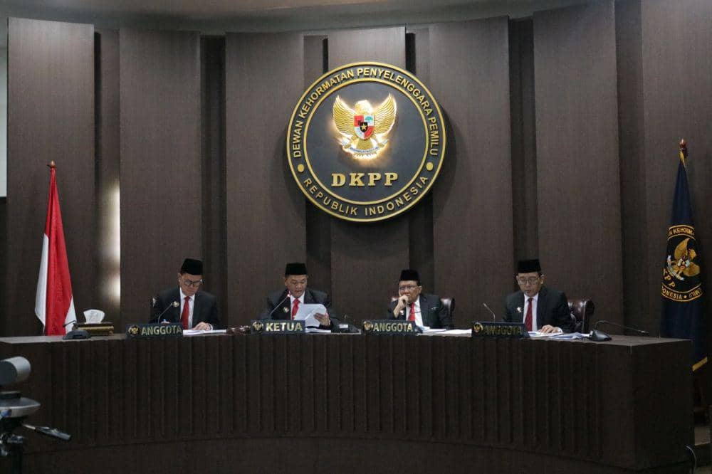 Ilustrasi sidang pelanggaran kode etik DKPP. Dok. Humas DKPP