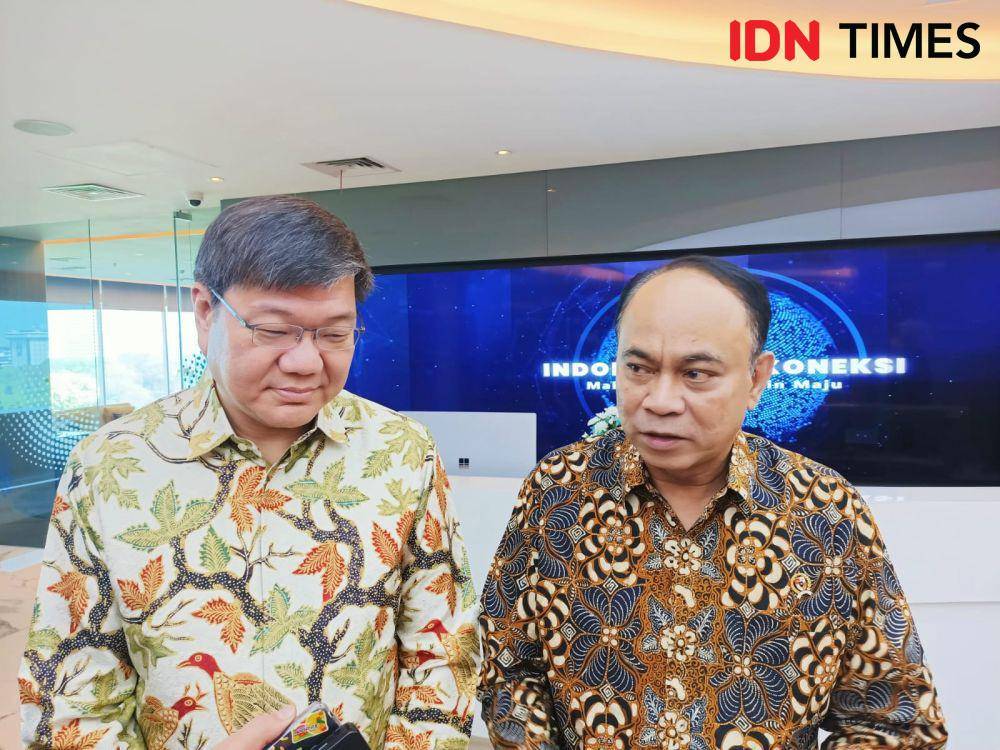 Menkominfo Budi Arie Setiadi dan Dubes Singapura Kwok Fook Seng (IDN Times/Rachma Syifa Faiza Rachel)