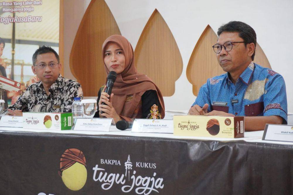 Grand Opening pusat oleh-oleh Bakpia Kukus Tugu Jogja Istimewa di Gondomanan, Jumat (27/10/2023). (Dok. Istimewa)