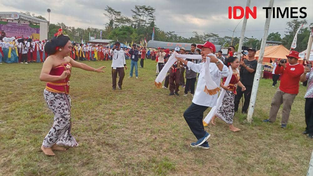 Lomba soal PMR hingga seni daerah jadi bagian kemeriahan Jumbara 2023 Banyumas, Jumat (27/10/2023).(IDN Times/Sigit Oediarto)