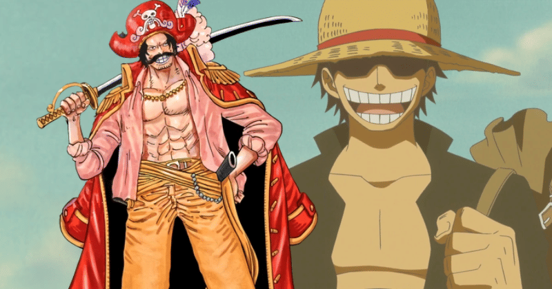 Gol D. Roger versi dewasa dan versi muda. (Dok. Toei Animation)