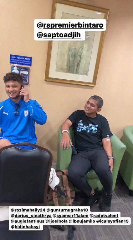 potret Selebritis FC medical check up (instagram.com/rifkyalhabsyi)
