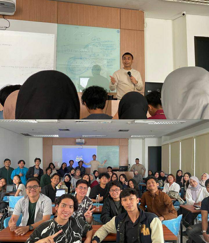 potret Raditya Dika jadi dosen di vokasi UI (instagram.com/fikriramadhandi)