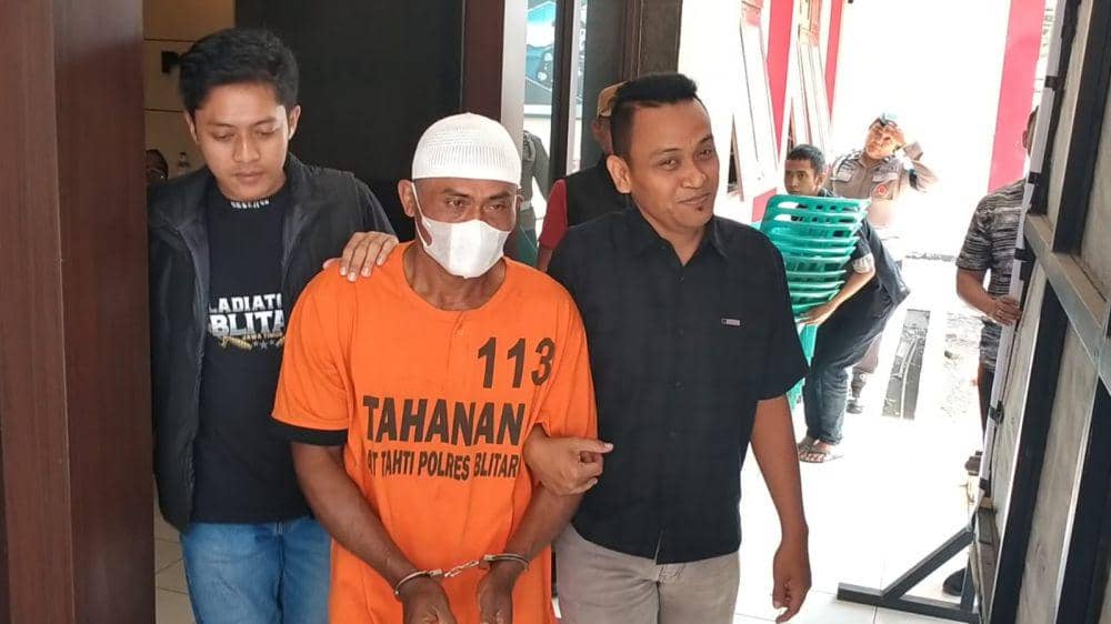 Tersangka saat dikeler polisi. IDN Times/ istimewa