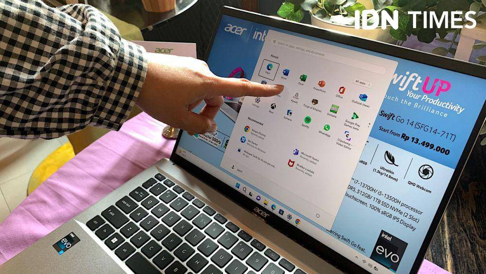 Acer Swift Go 14 Touch (IDN Times/Misrohatun)