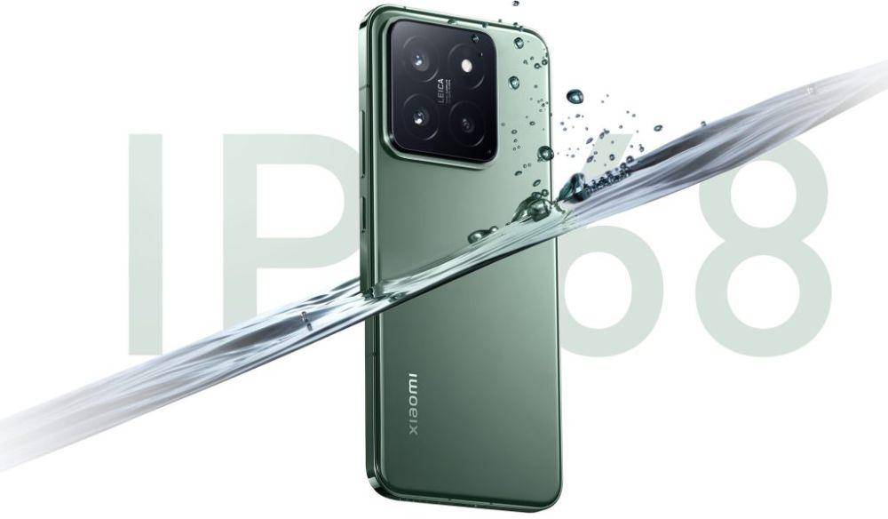 ilustrasi Xiaomi 14 yang bersertifikasi IP68 (mi.com)