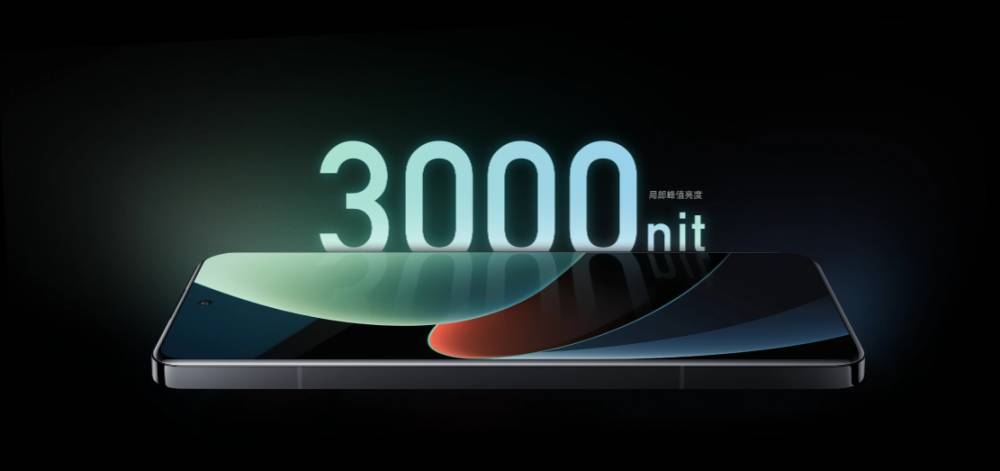 ilustrasi layar Xiaomi 14 Pro dengan kecerahan maksimum 3000 nit (mi.com)