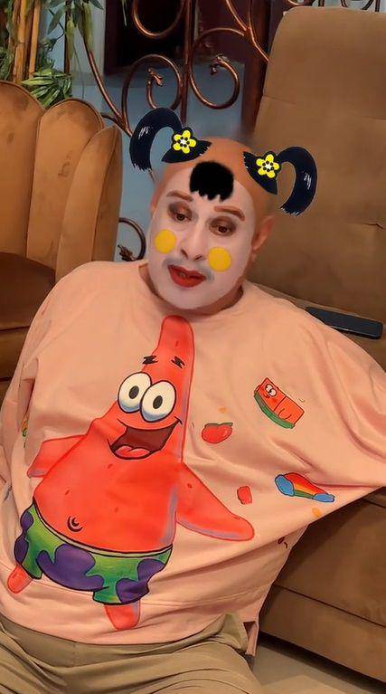 potret iseng Fadil Jaidi rekam Pak Muh pakai filter (tiktok.com/fadiljaidi)