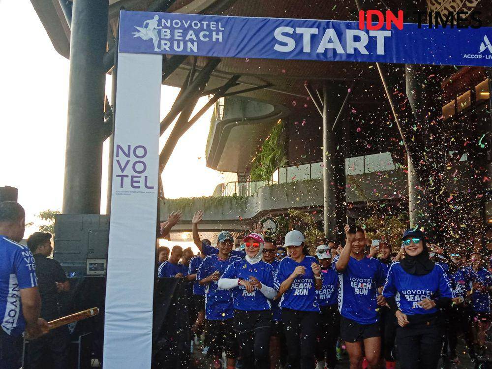 Acara beach run dan pelepasan tukik di Pantai Glagah oleh Novotel dan Ibis YIA (IDN Times/Dyar Ayu)