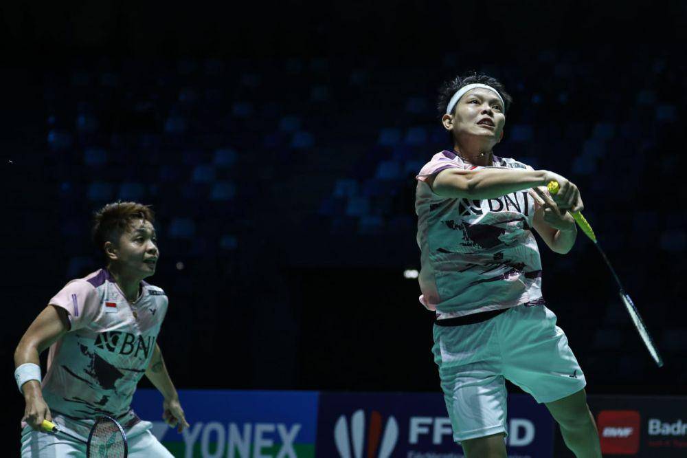 Apriyani Rahayu/Siti Fadia Silva Ramadhanti di French Open 2023 (dok. PP PBSI)