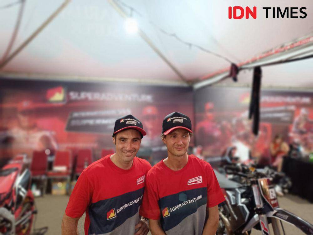 Germain Vincenot dan Sylvain Bidart. (IDN Times/Tino).