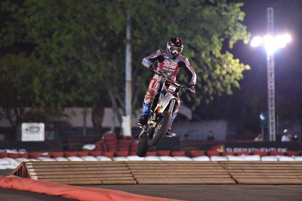 Aksi Sylvain Bidart di Sirkuit Parkir Barat JIEXPO Kemayoran. (Dok. Istimewa).