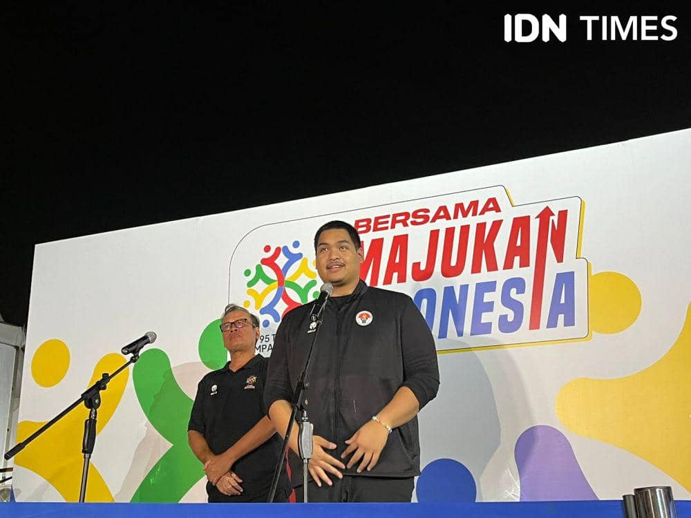 Menteri Pemuda dan Olahraga, Dito Ariotedjo di acara puncak peringatan Hari Sumpah Pemuda (IDN Times/Margith Juita Damanik)