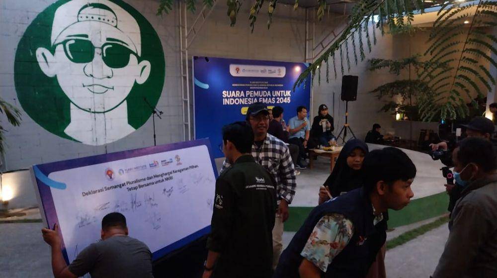 Deklarasi Suara Pemuda untuk Indonesia Emas 2045, Sabtu (28/10/2023). (Dok. Istimewa)