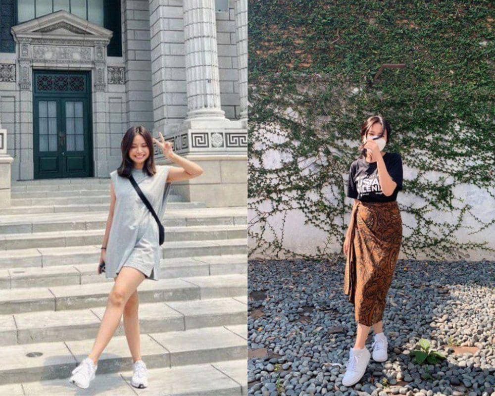 7 Referensi Outfit Santai ala Hanggini, Fashionable Nyaman Dipakai