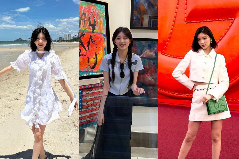 9 Referensi OOTD Feminin ala Gaeul IVE, Simpel dan Manis!