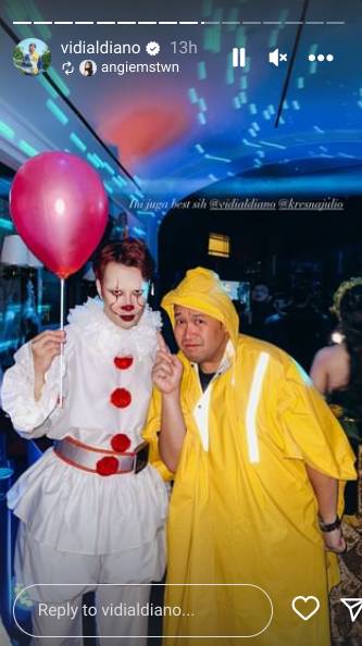 potret Vidi Aldiano di acara Halloween (instagram.com/vidialdiano)
