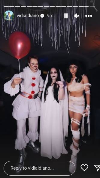 potret Vidi Aldiano di acara Halloween (instagram.com/vidialdiano)