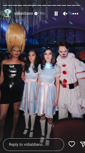 potret Vidi Aldiano di acara Halloween (instagram.com/vidialdiano)