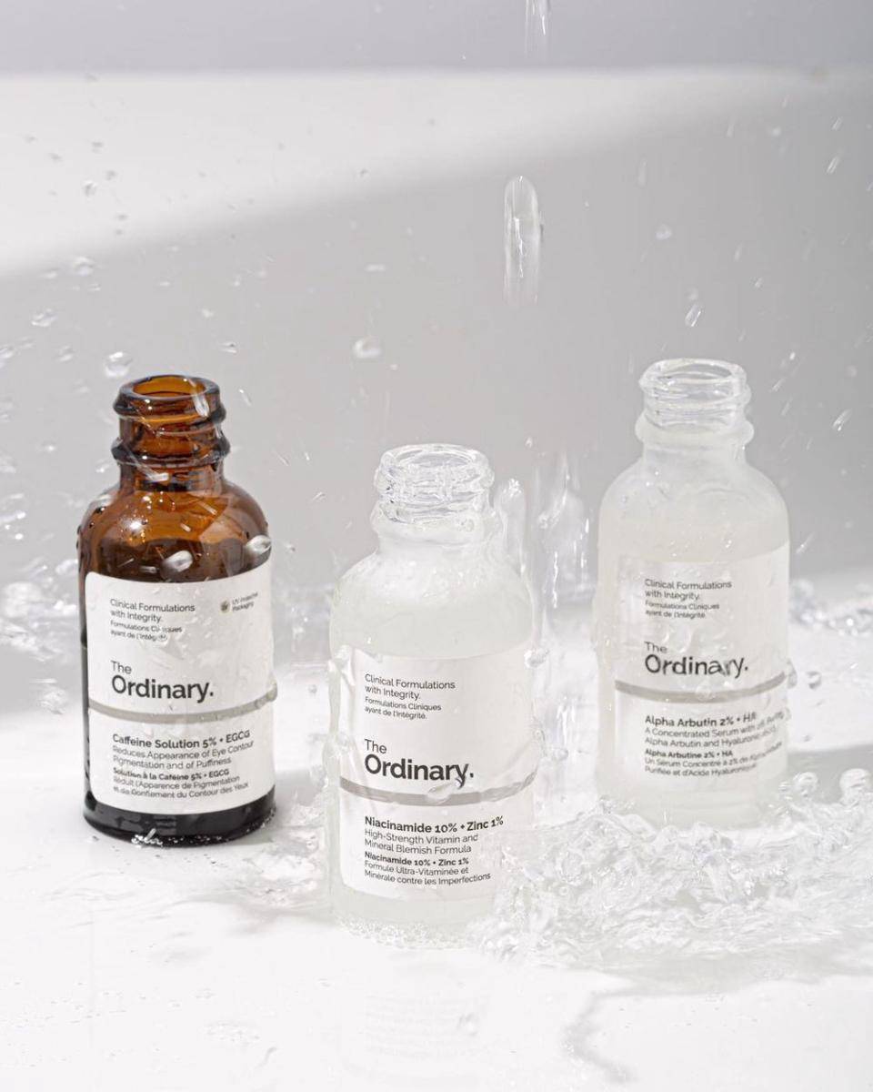 ilustrasi kandungan Niacinamide dan Alpha Arbutin dalam skincare (instgaram.com/theordinary)