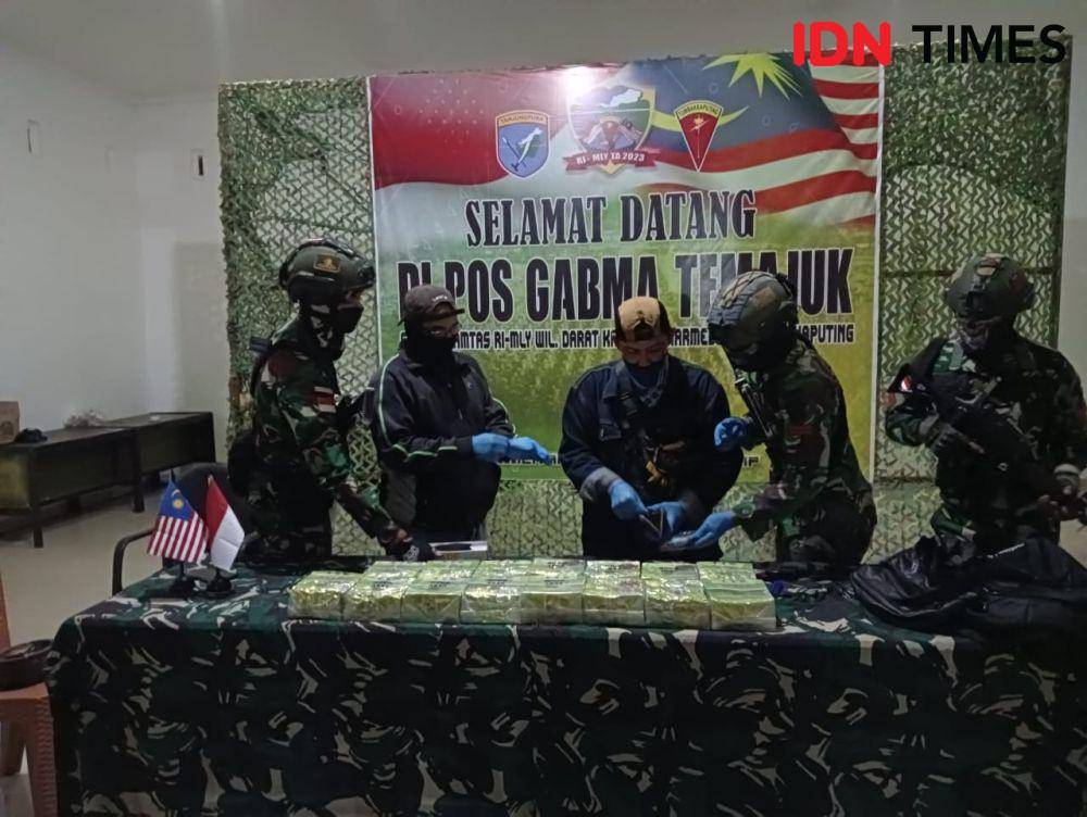 15,75 kg narkotika jenis sabu diselundupkan dari Malaysia. (IDN Times/Istimewa).