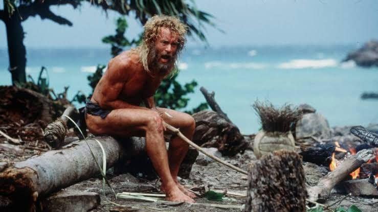 Tom Hanks dalam film cast away (dok.DreamWorks Pictures/Cast Away