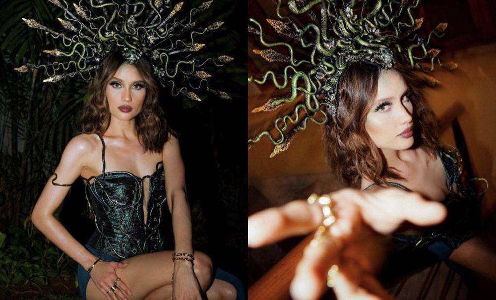 potret Cinta Laura cosplay jadi Medusa (Instagram.com/claurakiehl)