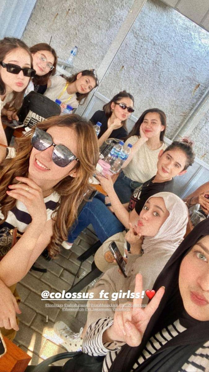 potret artis nonton Celebrity Trofeo Cup 2023 (instagram.com/nabilavadaq)