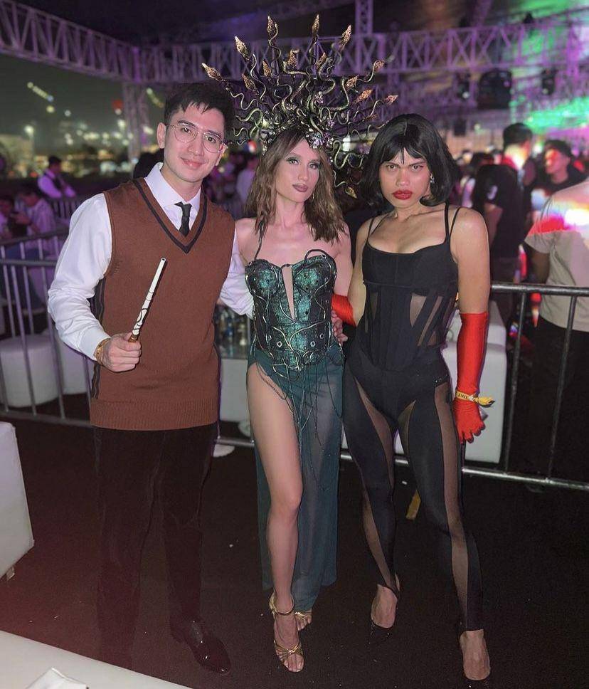 potret Cinta Laura cosplay jadi Medusa (Instagram.com/wanda_haraa)