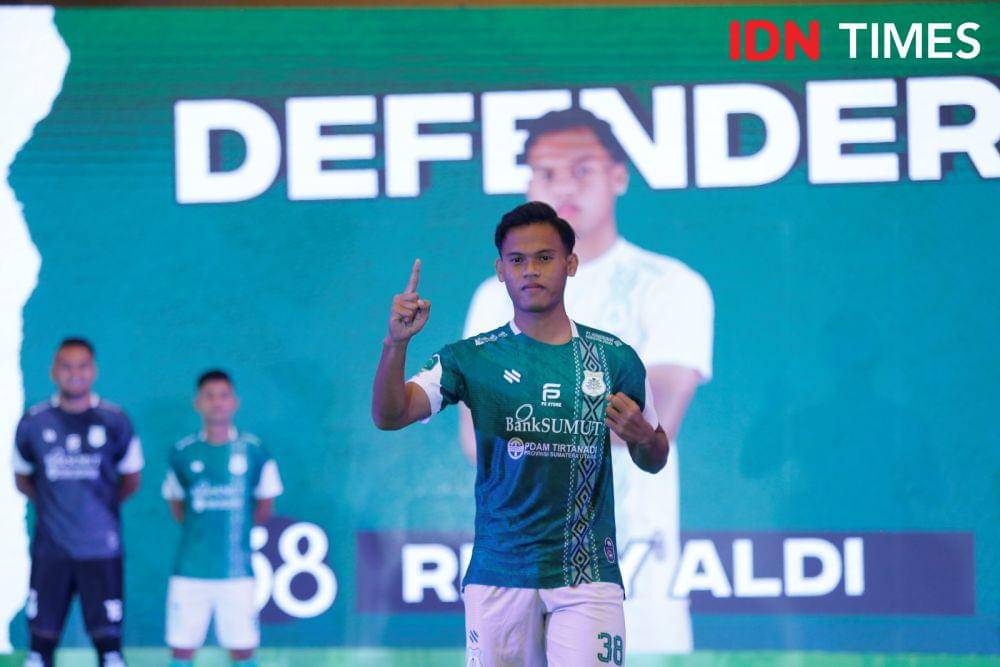 Bek PSMS Medan Rizky Aldi Nur Cahya (IDN Times/Doni Hermawan)