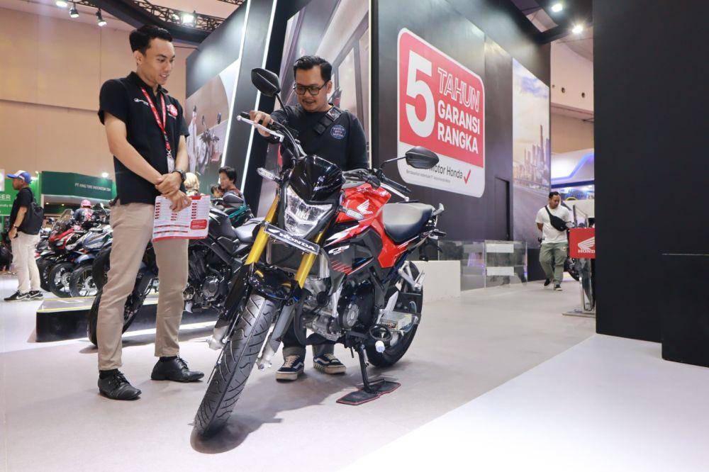 PT Astra Honda Motor (AHM) hadir di Indonesia Motorcycle Show (IMOS+) 2023 (Dok. IDN Times)