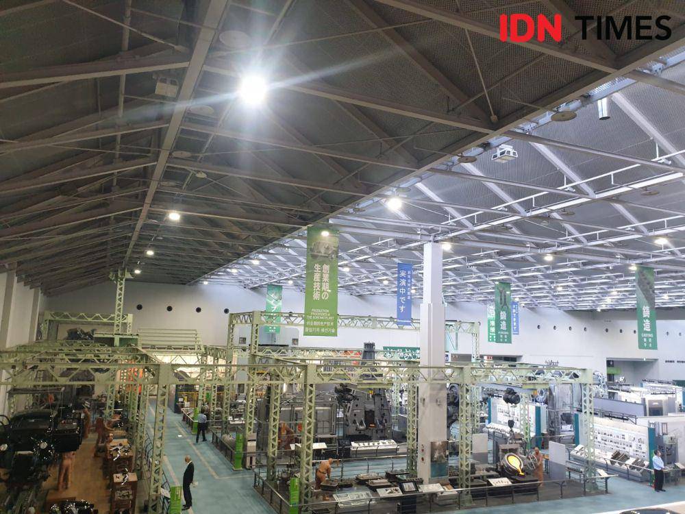 Diorama line up production di Toyota Commemorative Industry and Technology Nagoya (IDN Times / Uni Lubis)