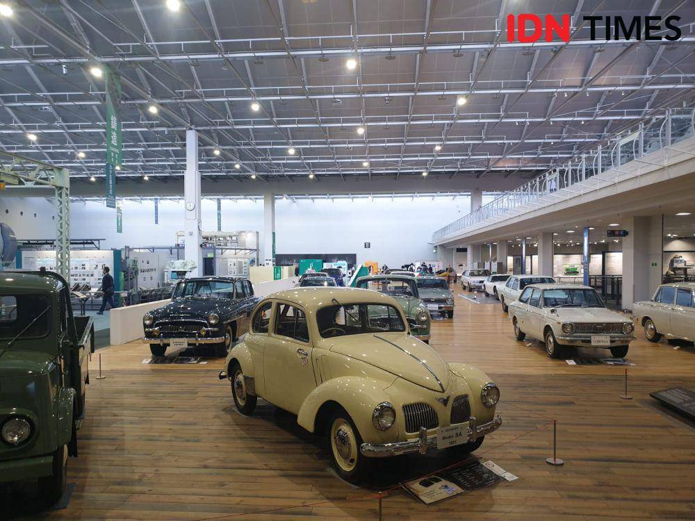 Toyopet Crown 1951 yang dipajang di Toyota Commemorative Industry and Technology Museum Nagoya (IDN Times / Uni Lubis)