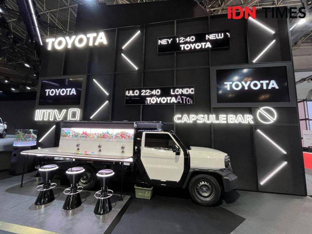 Mobil Capsule Bar Toyota yang beroperasi selama Olimpiade Tokyo 2022 (IDN Times / Uni Lubis)
