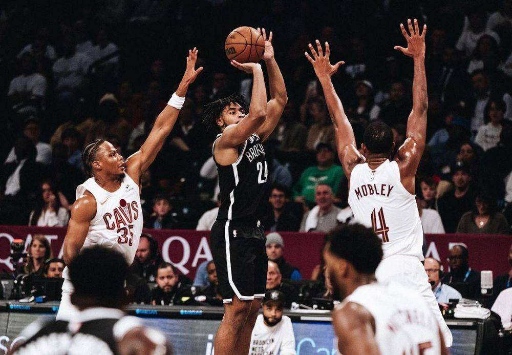 Cam Thomas (24) saat bertanding melawan Cleveland Cavaliers. (instagram.com/brooklynnets)