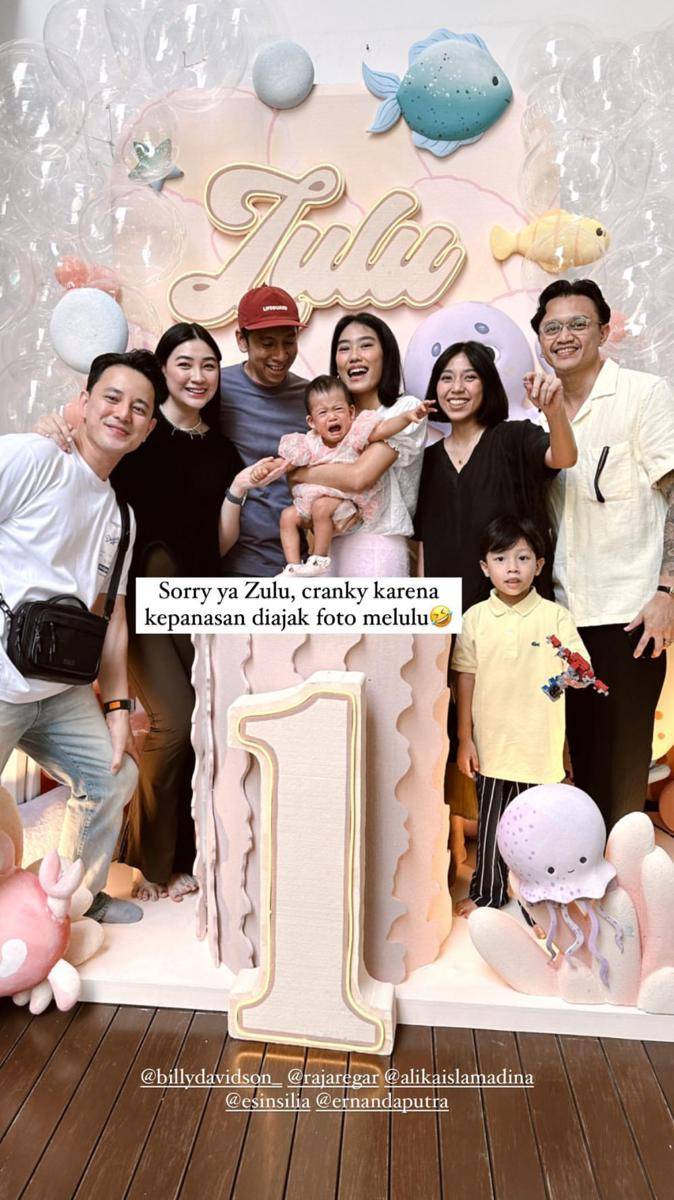 perayaan ulang tahun ke-1 Zulu, anak Alika Islamadina (instagram.com/pattdevdex)