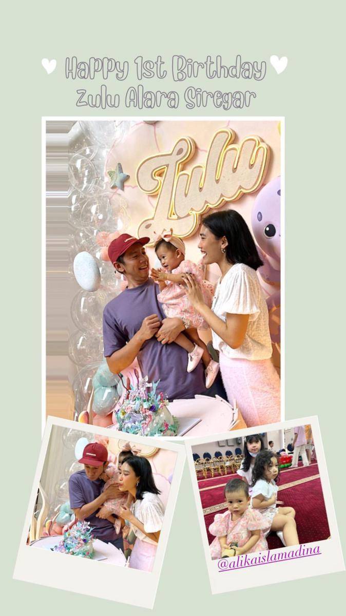 perayaan ulang tahun ke-1 Zulu, anak Alika Islamadina (instagram.com/racheloctavia19)