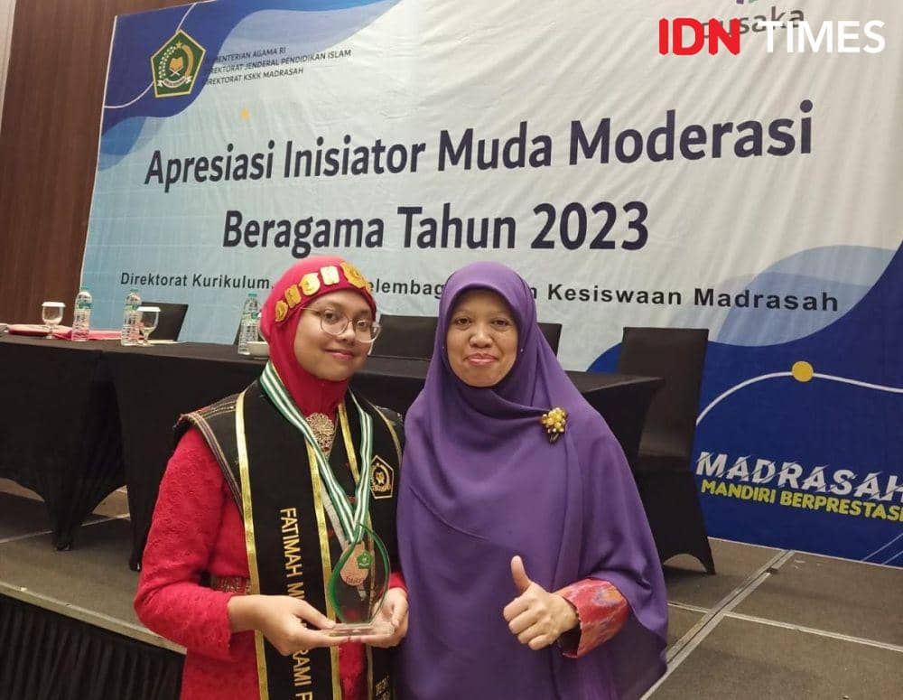 Fatimah Pohan kenalkan aplikasi Tudara yang dukung moderasi beragama (IDN Times/Eko Agus Herianto)