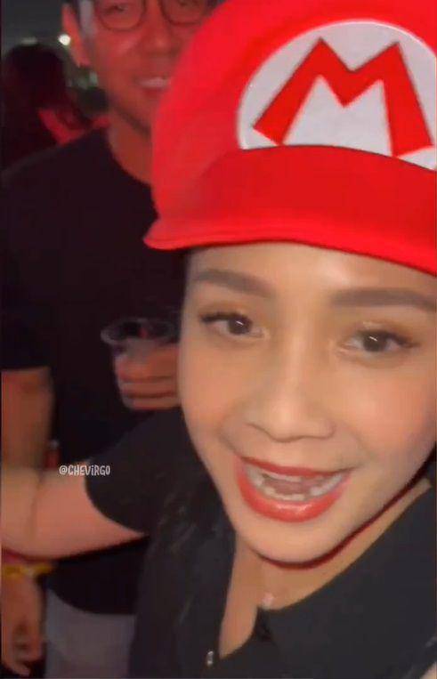 potret Nagita pakai topi Super Mario (instagram.com/fadlyfsl_)