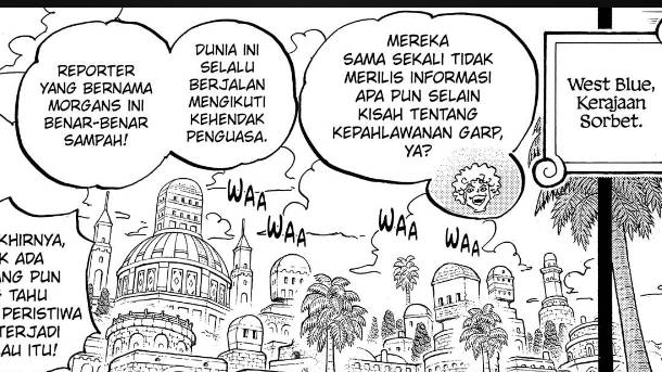 Pemerintah Dunia menyembunyikan Insiden God Valley. (dok. Shueisha/One Piece)