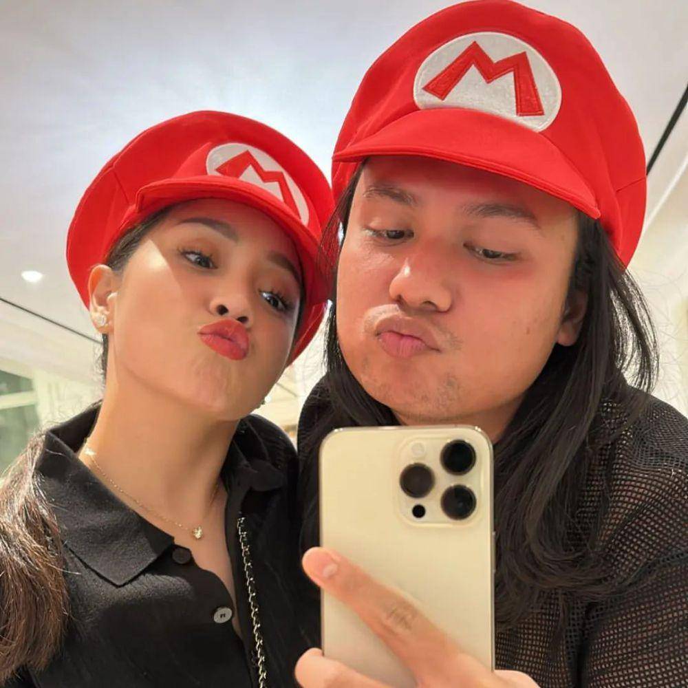 potret Nagita pakai topi Super Mario (instagram.com/keanuagl)