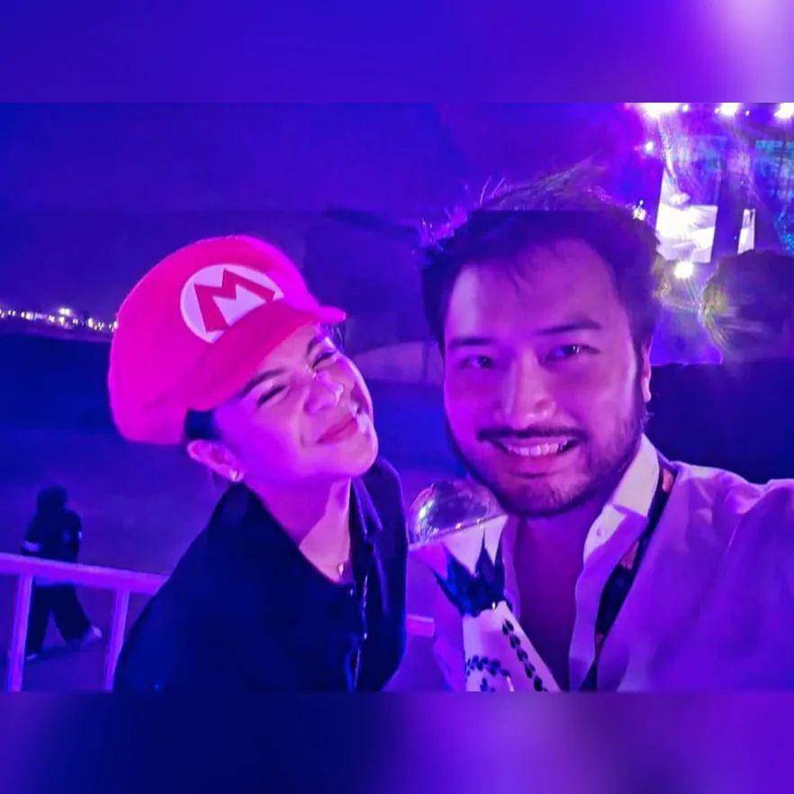 potret Nagita pakai topi Super Mario (instagram.com/_rudysalim)