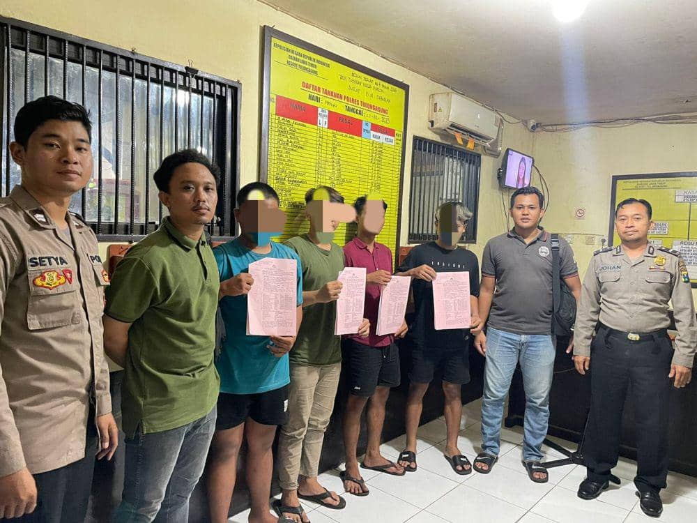 Pelaku penganiayaan ditangkap Polisi Tulungagung. IDN Times/ istimewa