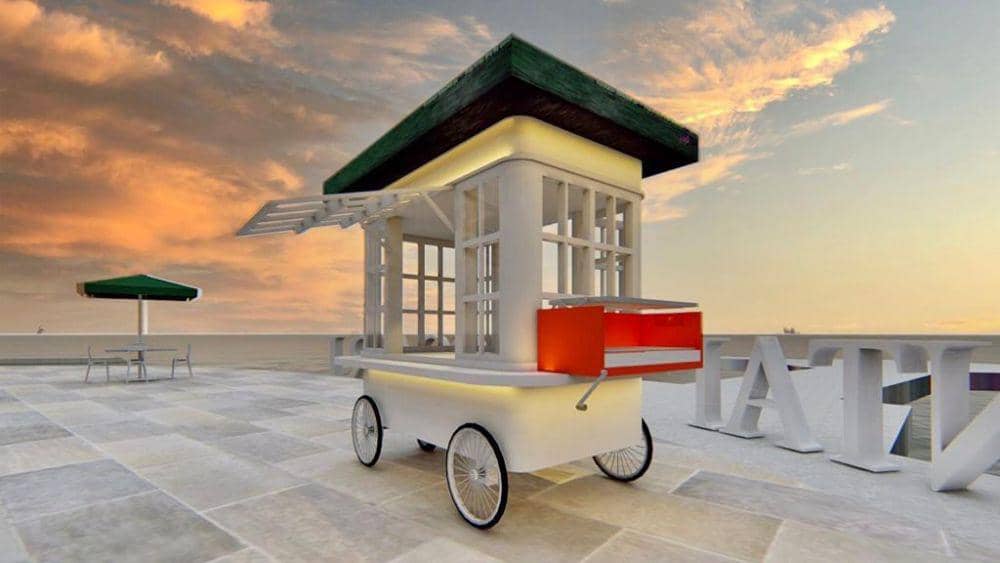 Pemkot Makassar Bagikan Gerobak Pisang Epe di HUT ke-416 Makassar