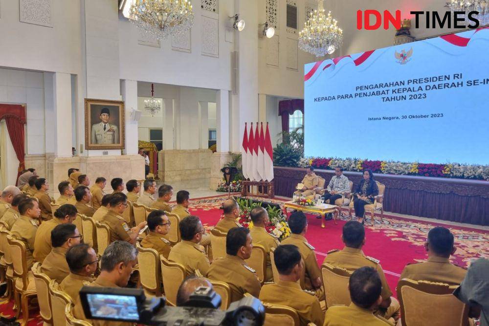 Pengarahan Presiden Jokowi Kepada Para Penjabat Kepala Daerah se-Indonesia Tahun 2023 (IDN Times/Ilman Nafi'an)