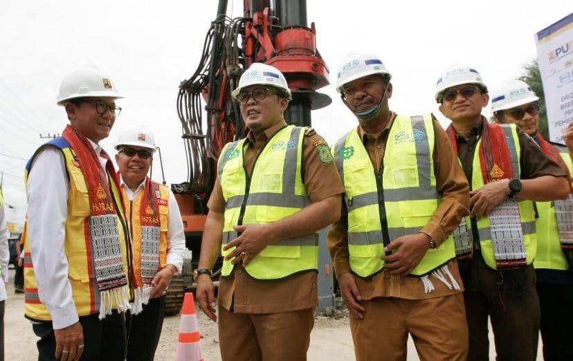 Ground Breaking proyek pembangunan Underpass Gatot Subroto Medan (Dok. Khairil Umri)