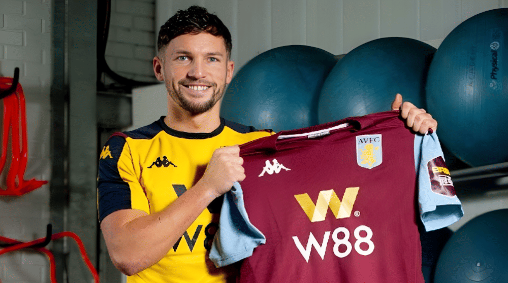 Danny Drinkwater saat diperkenalkan sebagai pemain pinjaman Aston Villa. (twitter.com/AVFCOfficial)