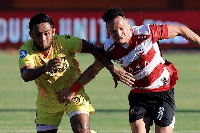 Madura United saat menghadapi Persik Kediri di Liga 1 Indonesia 2023/2024 putaran pertama. (instagram.com/maduraunited.fc)